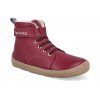WINTER KIDS CHERRY barefoot detske zimni boty be lenka winter kids dark cherry red 1