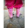 Barefoot dětské holínky Koel - Wini Fuchsia flower růžové
