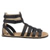 24M010.101 000 barefoot sandaly koel aura leather black 2