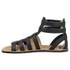 24M010.101 000 barefoot sandaly koel aura leather black 4