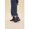 Barefoot dětské zimní boty Affenzahn - Comfy Vegan Bear modré