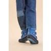 Barefoot dětské zimní boty Affenzahn - Wool Comfy Elephant modré