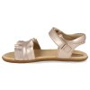CB.RUF1 3792 barefoot sandaly tip toey joey ruffle coral metalic salmon 4