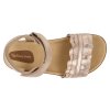CB.RUF1 3792 barefoot sandaly tip toey joey ruffle coral metalic salmon 6