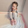 Cute little girl in pink barefoot shoes 470x