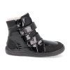 FEBO W SHINY BLK barefoot detske zimni boty baby bare febo winter shiny black 2