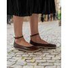 barefoot baleriny be lenka florence dark brown 100858 size large v 1