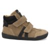 43013 233 barefoot detske kotnikove boty develab midcut sneak velc leather ex 43061 taupe suede 2
