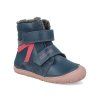 W073 52306C barefoot detske zimni boty d d step w073 52306c modre ruzove 1
