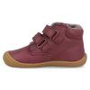 46212 432 barefoot detske kotnikove boty develab baby sft shoe velcro ll burgundy 4