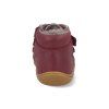 46212 432 barefoot detske kotnikove boty develab baby sft shoe velcro ll burgundy 5