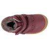 46212 432 barefoot detske kotnikove boty develab baby sft shoe velcro ll burgundy 6
