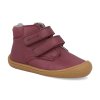 46212 432 barefoot detske kotnikove boty develab baby sft shoe velcro ll burgundy 1