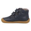 46212 632 barefoot detske kotnikove boty develab baby sft shoe velcro ll navy nappa 4