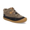 46238 693 barefoot detske kotnikove boty develab firststep sft shoe laces fl blue combi 1