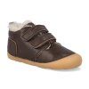 24113 1262 barefoot detske zimni boty bisgaard carter lamb dark brown 1