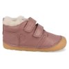 Barefoot dětské zimní boty Bisgaard - Carter lamb heather růžové