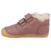 Barefoot dětské zimní boty Bisgaard - Carter lamb heather růžové