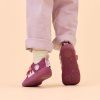 Barefoot dětské tenisky Affenzahn - Sneaker Cotton Lucky Otter vínové