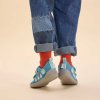 Barefoot dětské tenisky Affenzahn - Sneaker Cotton Happy Shark modré