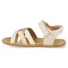 CB.CRC1 4549 barefoot detske sandaly tip toey joey criss cross tapioca antique white white dream 4