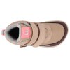 51490080 barefoot detske zimni boty be lenka zippu beige burgundy 6