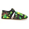 BFN 17020 W BR GR barefoot detske prezuvky beda playful bfn graffiti otevrene 2