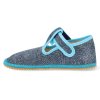 BFN 170020 W OP DTUR barefoot detske prezuvky beda playful bfn denim turquoise s pevnym opatkem 4