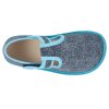 BFN 170020 W OP DTUR barefoot detske prezuvky beda playful bfn denim turquoise s pevnym opatkem 6