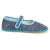 BF060010 BA DTUR barefoot detske prezuvky beda sirsi typ baleriny denim turquoise 2