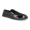 SHPN067BLK barefoot damske mokasiny shapen sheen black glitter 1