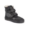 BFN170070 W MK SO BLSH barefoot detske zimni boty beda playful just black shine 1
